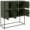 vidaXL Sideboard Olive Green 100.5x39x107 cm Steel