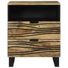vidaXL Bedside Cabinet Brown 50 x 33 x 62 cm Solid Acacia wood