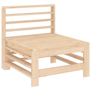 vidaXL Garden Middle Sofa Solid Wood Pine