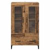 vidaXL Highboard Old Wood 70 x 31 x 115 cm Engineered Wood and Iron