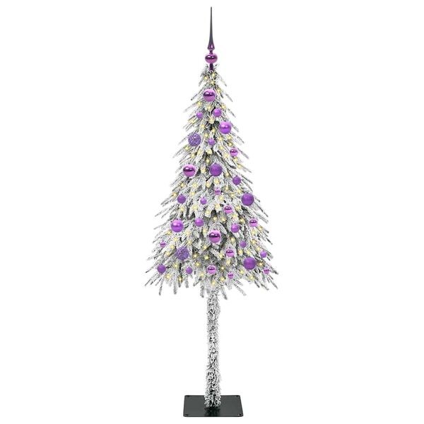 vidaXL Christmas Tree with 150 LEDs White 150 cm PE and Steel