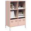 vidaXL Highboard&nbsp;Pink 68x39x103.5 cm Steel