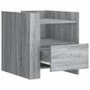 vidaXL Bedside Cabinet Grey Sonoma 45x50x50 cm Engineered Wood
