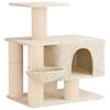 vidaXL Cat Tree with Sisal Scratching Posts Cream 96 cm