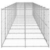 vidaXL Outdoor Dog Kennel Galvanised Steel 24.2 m&sup2;