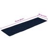 vidaXL Stair Mats Self-adhesive 30 pcs 76x20 cm Navy Rectangular