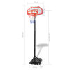 vidaXL Portable Basketball Hoop 250 cm