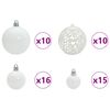 vidaXL Artificial Christmas Tree with Stand White 180 cm PVC and Steel