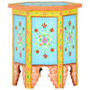 vidaXL Hand-painted Side Table Multicolour 38x33x42 cm Solid Mango Wood