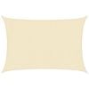 vidaXL Sunshade Sail 160 g/m&sup2; Cream 3x4.5 m HDPE
