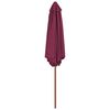 vidaXL Garden Parasol with Wooden Pole 270 cm Bordeaux Red