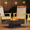 vidaXL Fire Pit Black 60 x 60 x 30 cm Steel