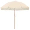 vidaXL Beach Parasol Yellow and White 205 x 205 x 210 cm