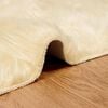 vidaXL Faux Sheepskin Rug Tafalla Cream &Oslash; 80 cm Polyester