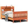 vidaXL Bed Frame without Mattress Wax Brown 120x190 cm Solid Wood Pine