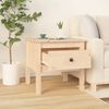 vidaXL Side Tables 2 pcs 50x50x49 cm Solid Wood Pine