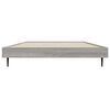 vidaXL Bed Frame without Mattress Grey Sonoma 90x190 cm Single Engineered Wood
