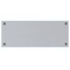 vidaXL Wall-mounted Magnetic Board White 100x40 cm Tempered Glass