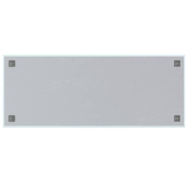 vidaXL Wall-mounted Magnetic Board White 100x40 cm Tempered Glass