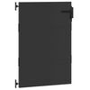vidaXL Garden Gate with Lock Black 85 x 125 cm Powder-coated steel