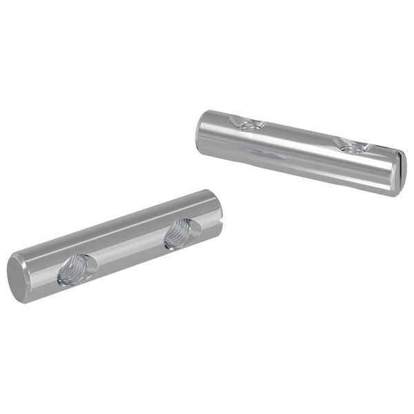 vidaXL Nut 2 pcs Zinc-coated 60 x 12 mm Iron