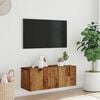 vidaXL Wall Mounted TV Cabinet Old Wood 80x30x30 cm Engineered Wood