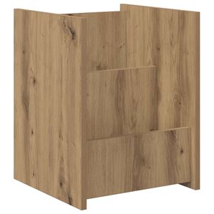 vidaXL Magazine Rack Artisan Oak 35 x 35 x 45 cm Engineered Wood