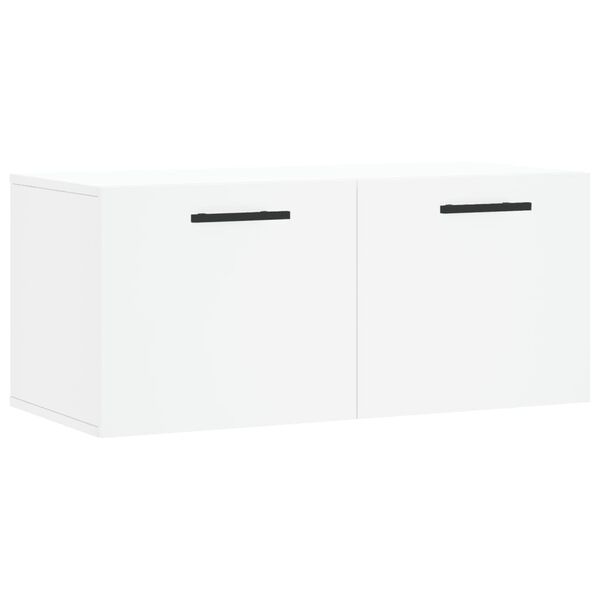 vidaXL Wall Cabinet White 80x36.5x35 cm Engineered Wood
