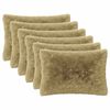 vidaXL Cushion Cover 6 pcs HEERLEN Light Green 50 x 80 cm PV Fleece