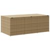 vidaXL Garden Storage Box Mix Beige 984L Poly Rattan