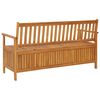 vidaXL Garden Storage Bench 148 cm Solid Acacia Wood