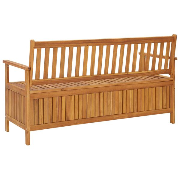 vidaXL Garden Storage Bench 148 cm Solid Acacia Wood