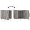 vidaXL Bedside Cabinet Grey Sonoma 40x40x50 cm Engineered Wood