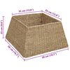 vidaXL Christmas Tree Collar Brown 50 x 50 x 25 cm Seagrass