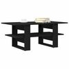 vidaXL Coffee Table Black Oak 102 x 55 x 42 cm Engineered Wood