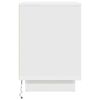 vidaXL Bedside Cabinet with LED Lights&nbsp;White 38x34x50 cm