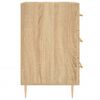 vidaXL Bedside Cabinet Sonoma Oak 40x40x66 cm Engineered Wood