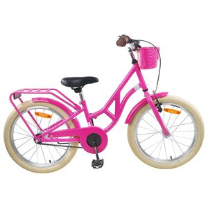 vidaXL Kids Bike 20 Inches for 6-11 Years Old Dark Pink