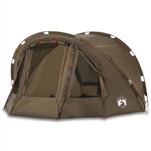vidaXL Fishing Tent 2-Person Olive Green Waterproof