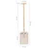 vidaXL Garden Shovel T Grip Stainless Steel and Ashwood