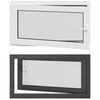 vidaXL Basement Window RISOR 110 x 70 cm PVC and Glass Anthracite