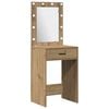 vidaXL Dressing Table 3 pcs Brown 40 x 41 x 135 cm Engineered wood
