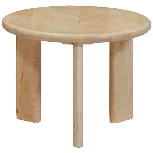 vidaXL Nesting Coffee Tables 2 pcs Black Solid Mango Wood