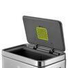 EKO Pedal Bin X-Cube 45 L Matte Silver