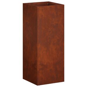 vidaXL Garden Planter Rusty 20 x 20 x 40 cm Weathering Steel