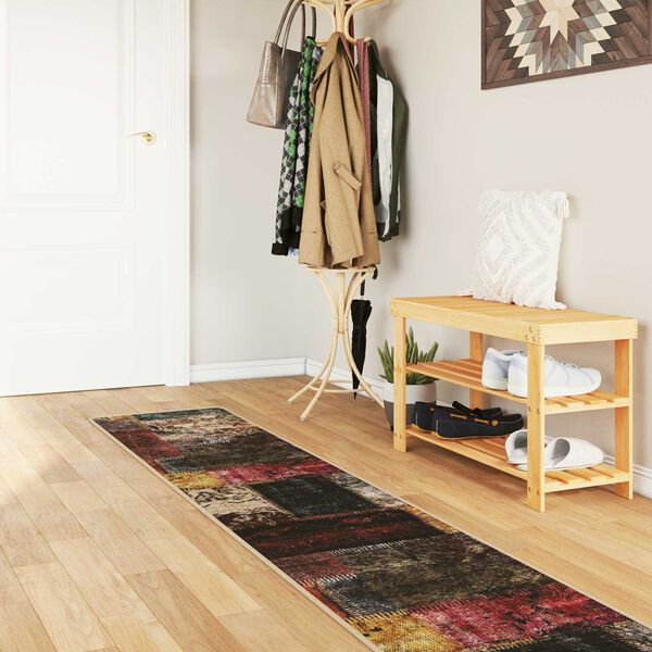 vidaXL Rug Runner MARSA Multicolour 450 x 50 cm Polyester and PVC