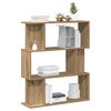 vidaXL Book Cabinet Artisan Oak 80x24x96 cm Engineered Wood