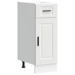vidaXL Kitchen Base Cabinet "Porto" White Engineered Wood