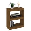 vidaXL Book Cabinet/Room Divider Honey Brown 60x30x71.5 cm Wood Pine
