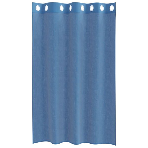 vidaXL Voile Curtains with Grommets 2 pcs Royal Blue